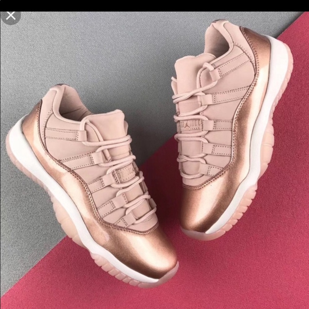 Rose Gold Jordan Retro 11s